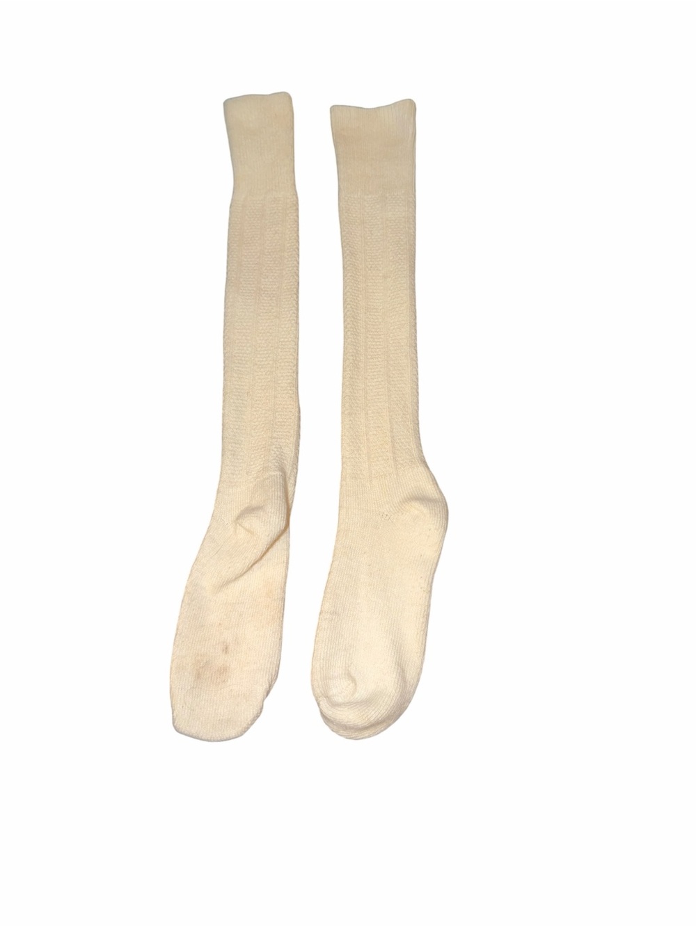 Girl's Knee-High Socks in Cream